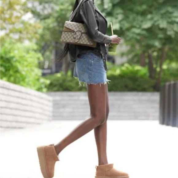 All Gender Classic Ultra Mini Platform UGG boots+chestnut+Sz 10+100% Aut… - Picture 3 of 8